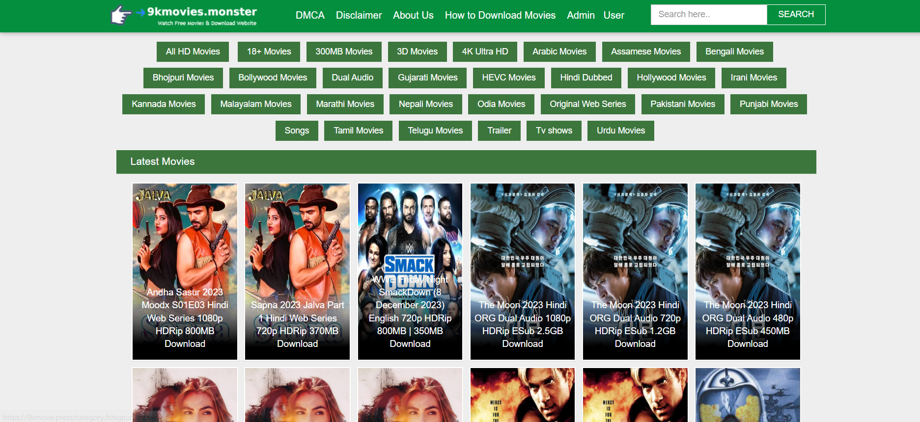One of the top sites offering free movie streaming online is 9kmovie